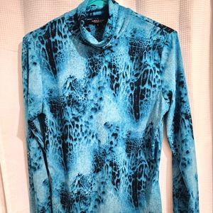 Karen Kane Vintage Snakeskin Blouse